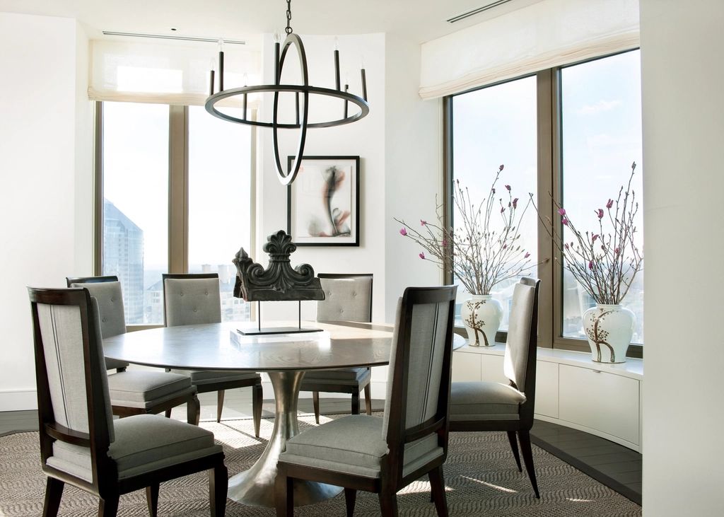 The dining room, laid for service